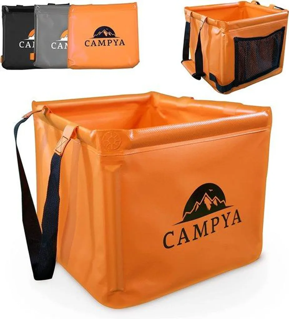 Bac pliable 22L avec poignée ergonomique pour vaisselle et extérieur
