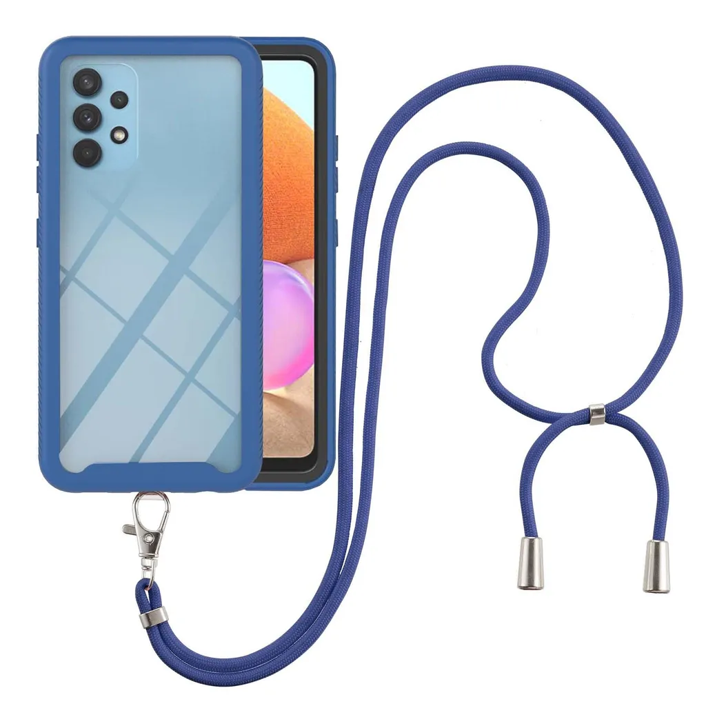 Recensione Cover Samsung A32 4G con Cordino Blu - Protezione TPU 360