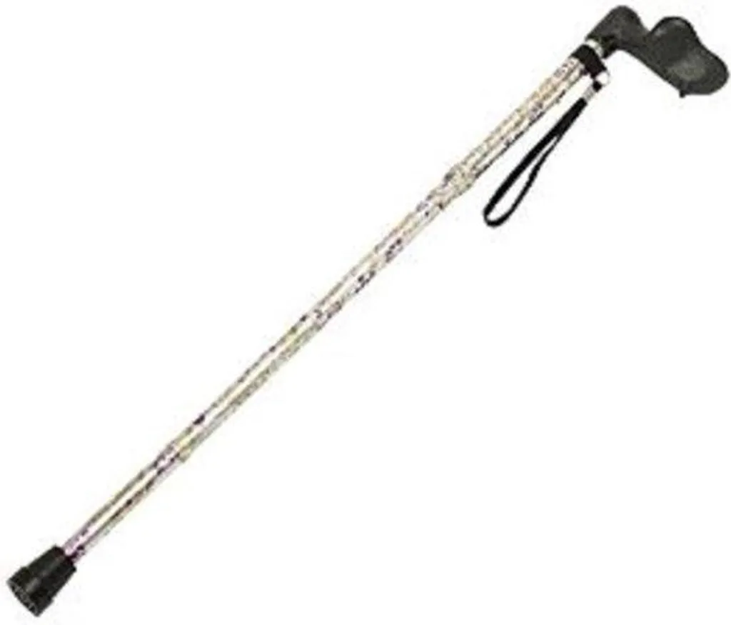 Canne fixe à poignée ergonomique 738-955 mm pour droitier handicapé