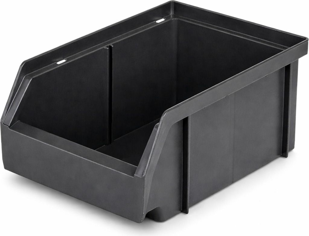 5x Stapelbox Aufbewahrungsbox Grau S - extra stabile Sichtlagerkasten stapelbar