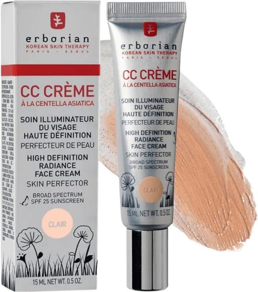 ERBORIAN CC Creme a la Centella Asiatica SPF 25 Clair 15 ml Immagine del prodotto 