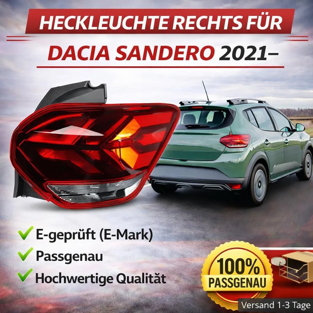 Luce Posteriore Destra Dacia Sandero 2021-2024 | Ricambio 265509530R