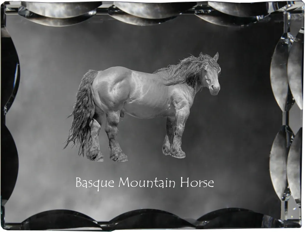 Collezione Art-Dog: Cristallo Cavallo Basco Inciso - Arte in Vetro