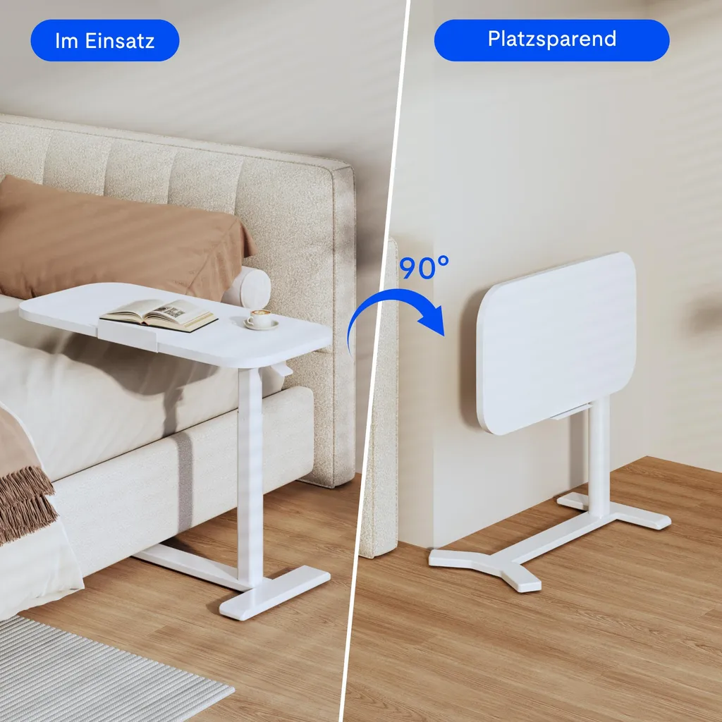Table d'appoint FLEXISPOT réglable en hauteur 65-105 cm Érable C-Shape - 8