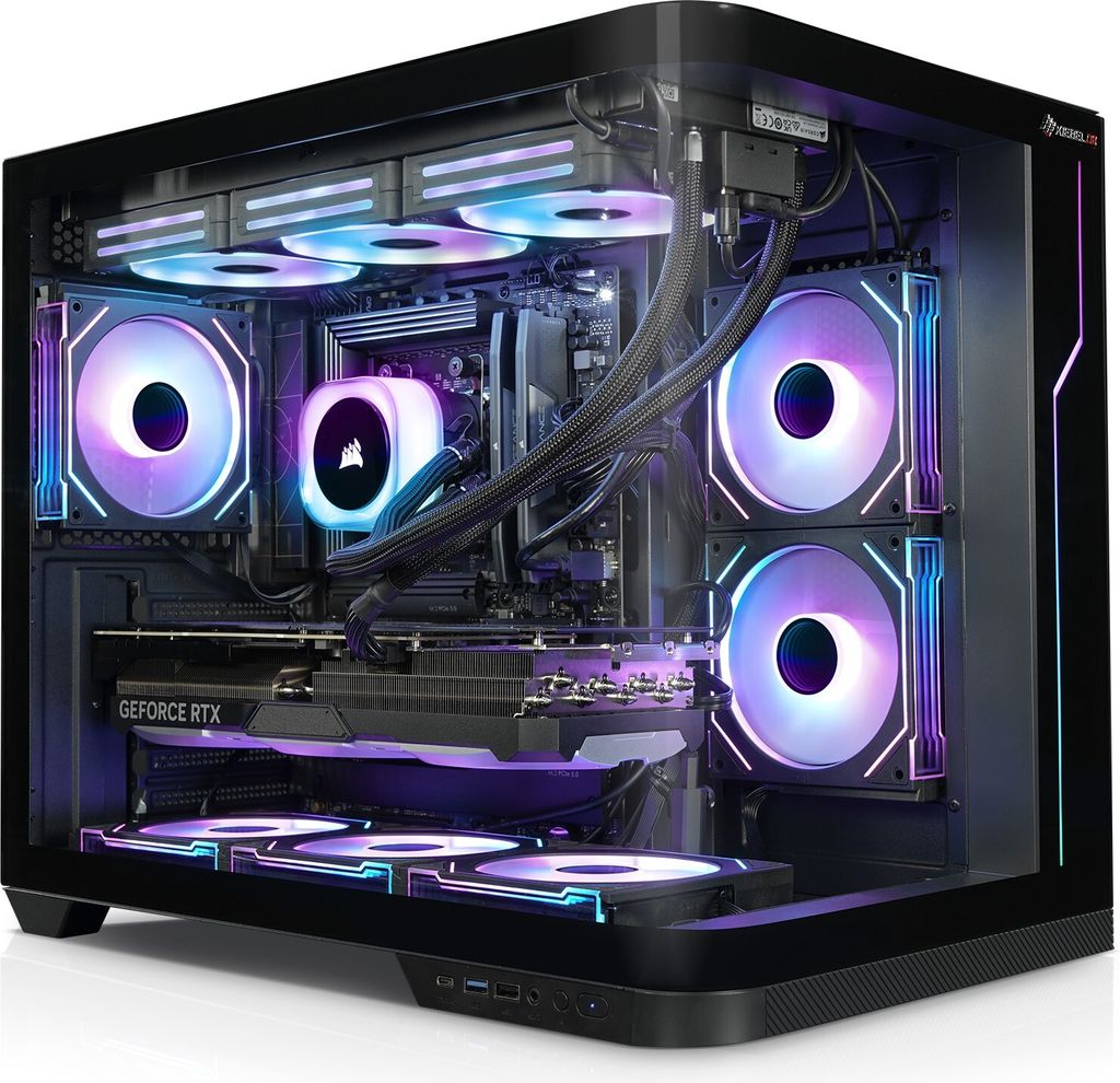 kiebel.de Gaming PC Panorama Curve IX AMD Ryzen 9 9900X, 32GB DDR5, AMD Radeon RX 9070 XT 16 GB, 2TB SSD, Windows 11, Gaming PC