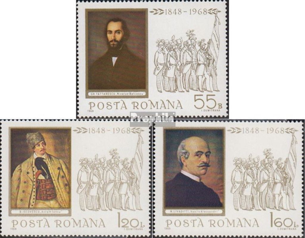 Briefmarken Rumänien 1968 Mi 2694-2696 (kompl.Ausg.) postfrisch Revolution