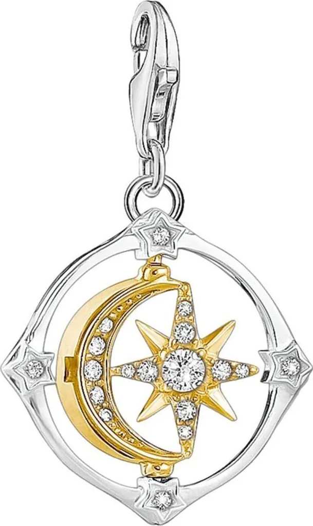 Thomas Sabo Pendente con Vetro e Zirconia Cubica da Donna Argento Sterling 925