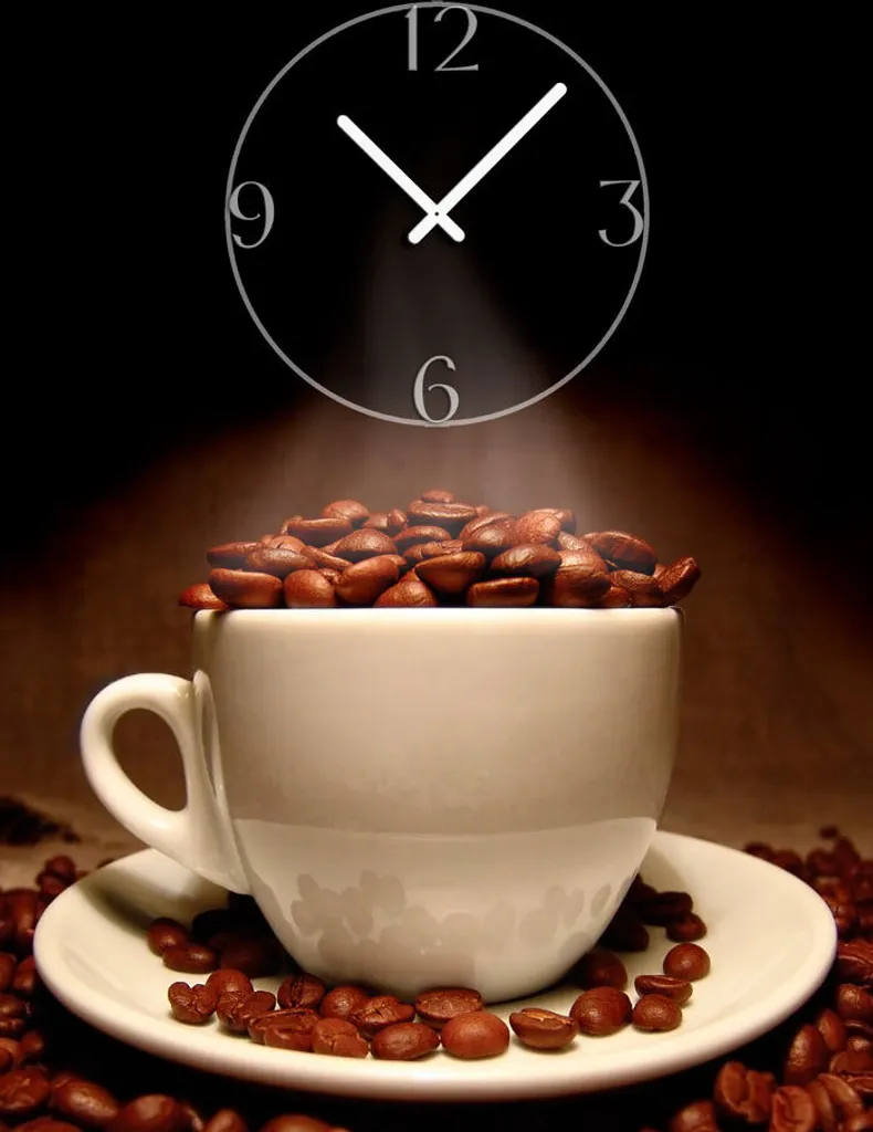 Horloge de cuisine design Dixtime 35x50 cm pour déco murale moderne