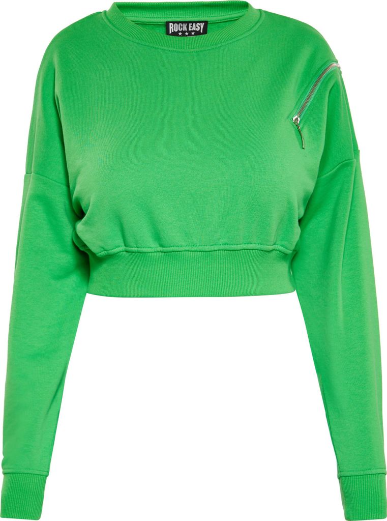 ROCKEASY damen sweatshirt - grün, XS