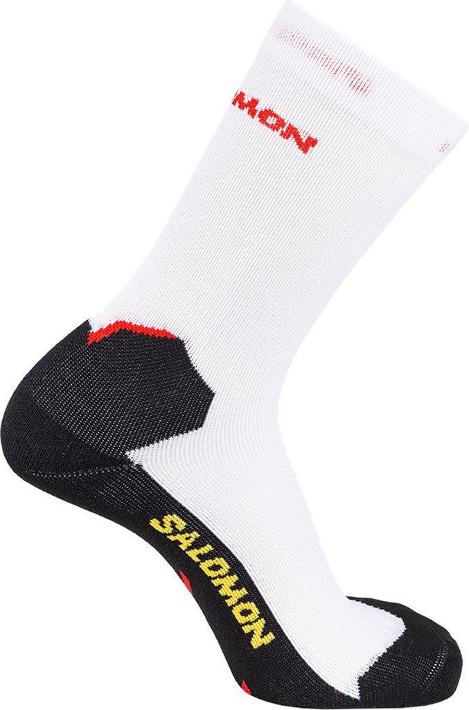 Salomon Socken running Speedcross mit leichter Kompression White/Black 36-38
