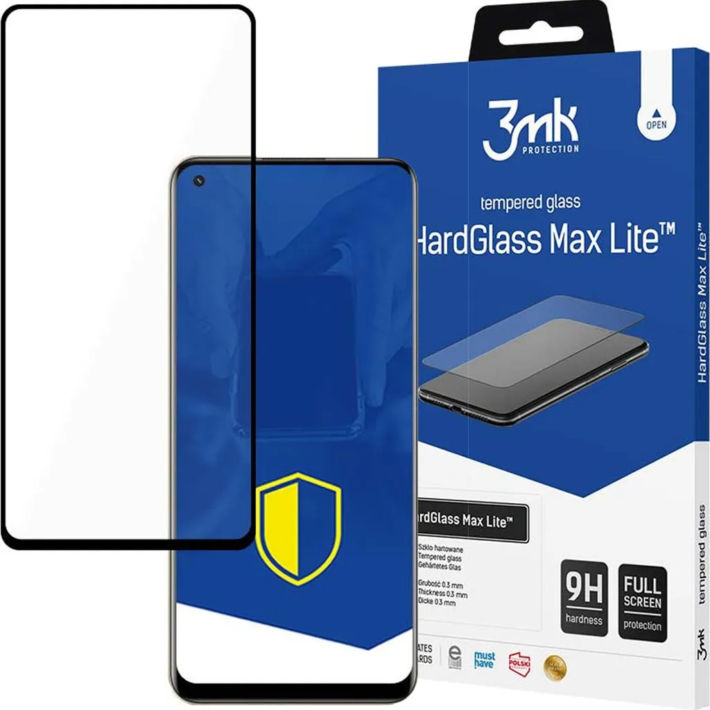 Protezione Schermo Realme 11 3mk HardGlass Max Lite Nero - No Bolle