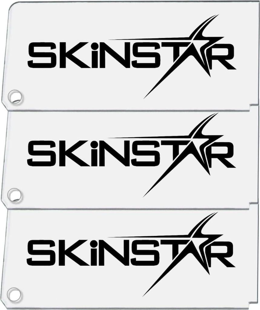 SKINSTAR Ski Wachs Abziehklinge Plexiklinge 3mm - 3er Set