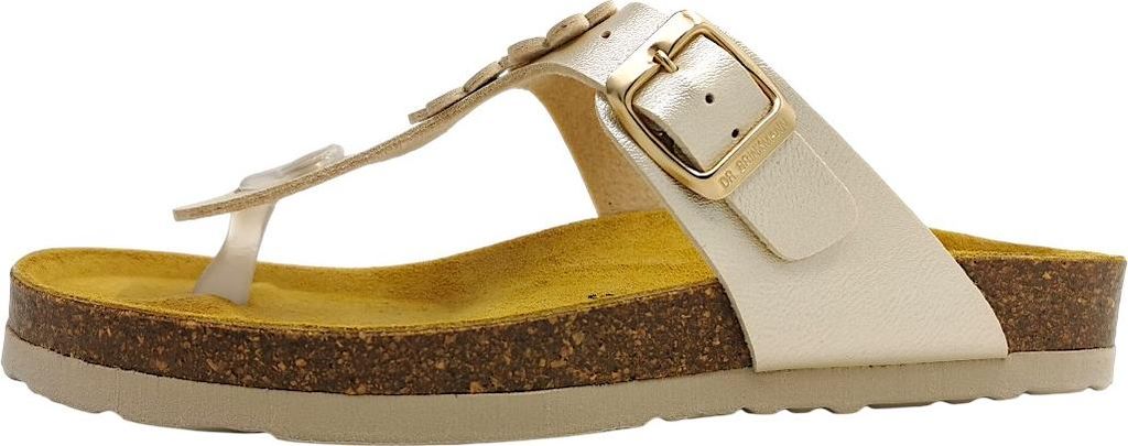 Dr. Brinkmann Pego Zehensteg Gold in Gr. 39