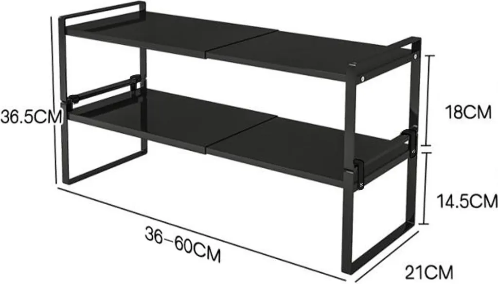 Étagère de cuisine pour plan de travail et rangement micro-ondes