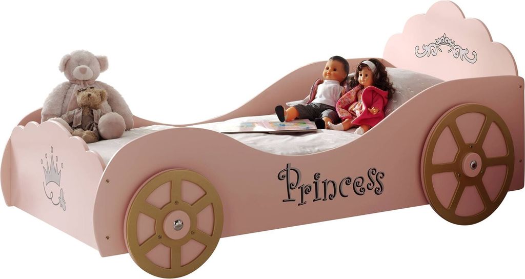 Kutschenbett Karyna 210x107x90 Kinderbett Spielbett MDF Pink