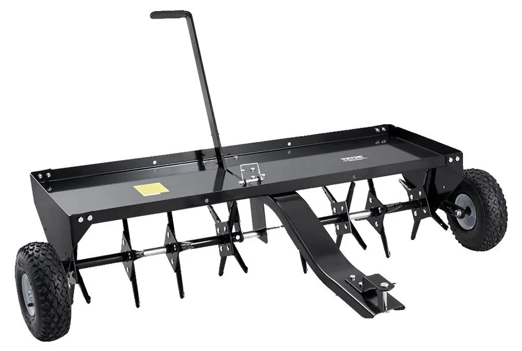 Aérateur traîné pour gazon 122cm, idéal pour grands jardins et parcs