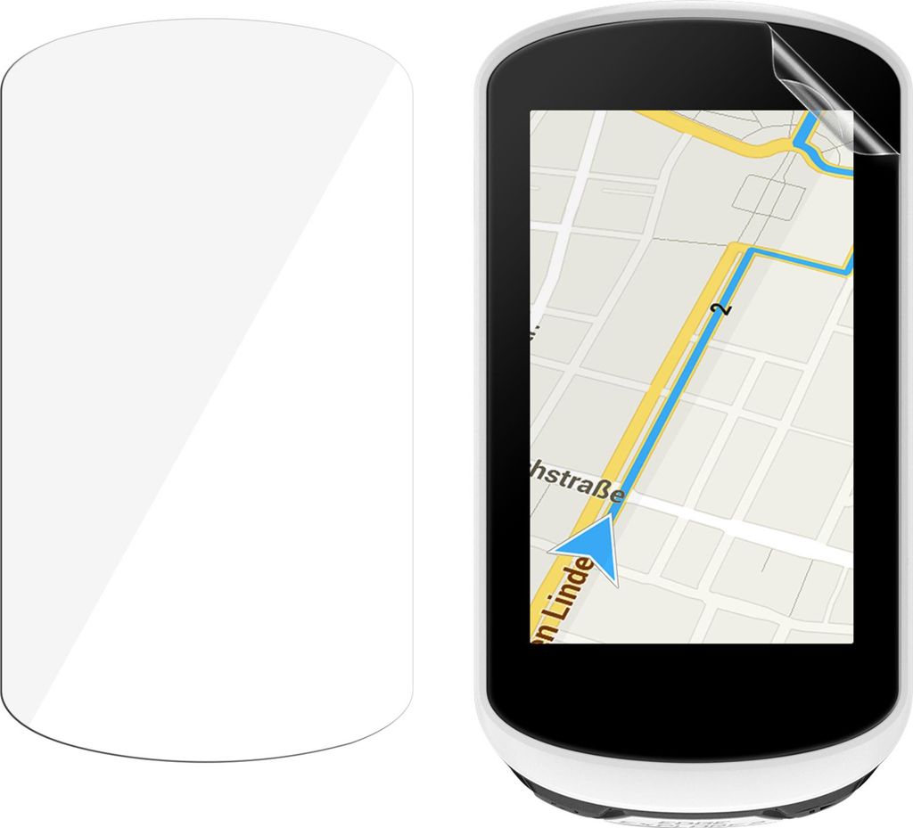 kwmobile 2x Fahrrad GPS Schutzfolie kompatibel mit Garmin Edge Explore 2 Folie - Set Displayschutzfolie für Bike GPS Computer - transparenter