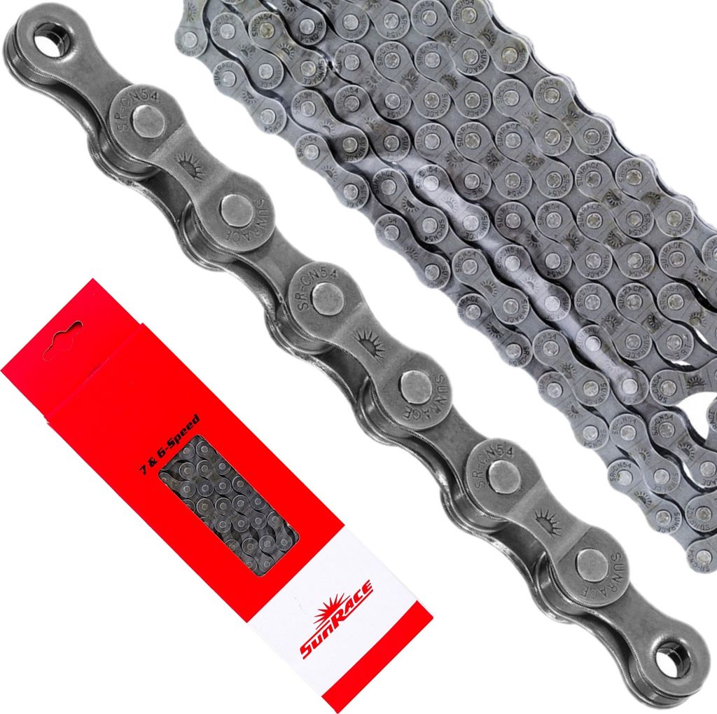 Sunrace Kette 6/7 Fach 1/2" x 3/32", 116 Glieder, grau Produktbild 