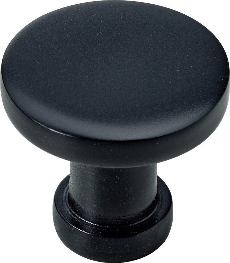 Hettich Möbelknopf Aluminium schwarz Ø 26,0 mm - 1 Stück