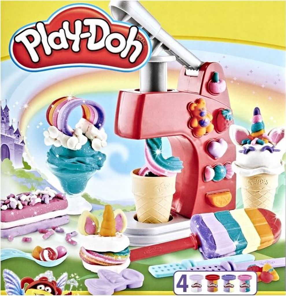 PLAY DOH ICE TUBES Eisdiele CUSTOLINE KIT Hasbro FUN FACTORY