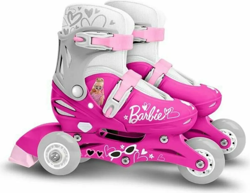 Rollers en ligne Barbie ajustables et confortables pour filles de 6-10 ans