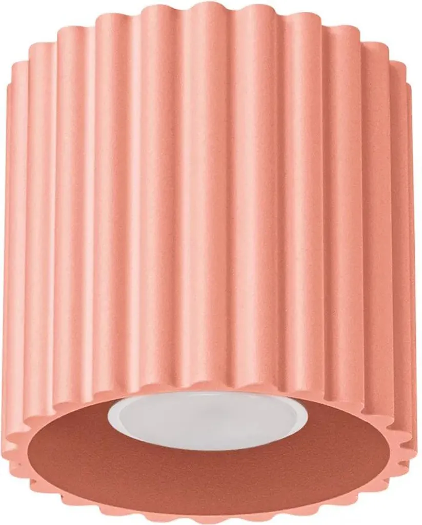 Lampada da soffitto AURA 1 peach GU10 1xGU10 10W alluminio 10x10x10cm Sollux Lighting