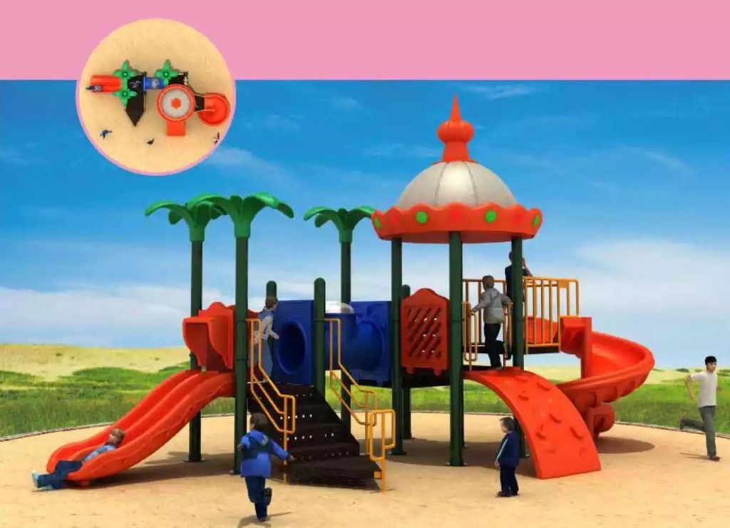 Unterhaltung für Kinder Spielturm mit Rutsche Kletterturm Spielplatz