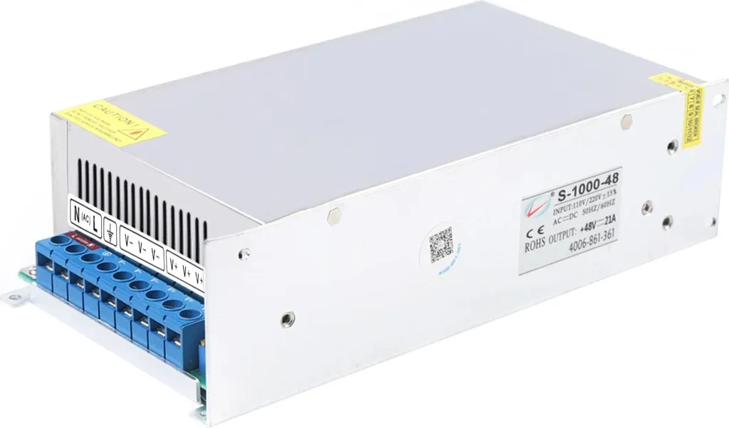 Alimentatore Industriale 48V DC 1000W 20A - Ingresso Monofase 220V