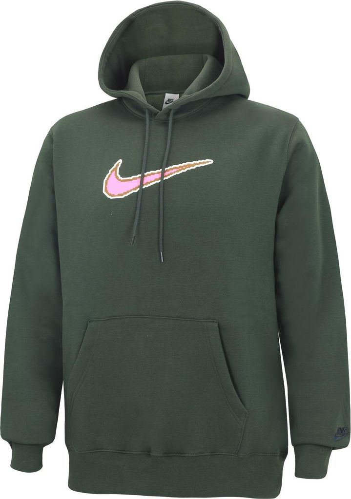 Nike Club Kapuzenpullover für Herren, Größe:L, Farbe:Dunklegrün
