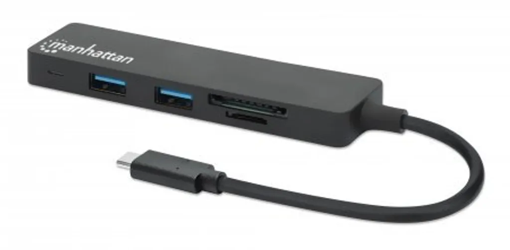 Hub USB-C Multidiffusion et Lecteur de Cartes Mémoire pour PC et Mac