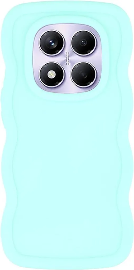 Custodia Antiurto Xiaomi Redmi Note 14 Pro 4G Silicone Wavy Verde