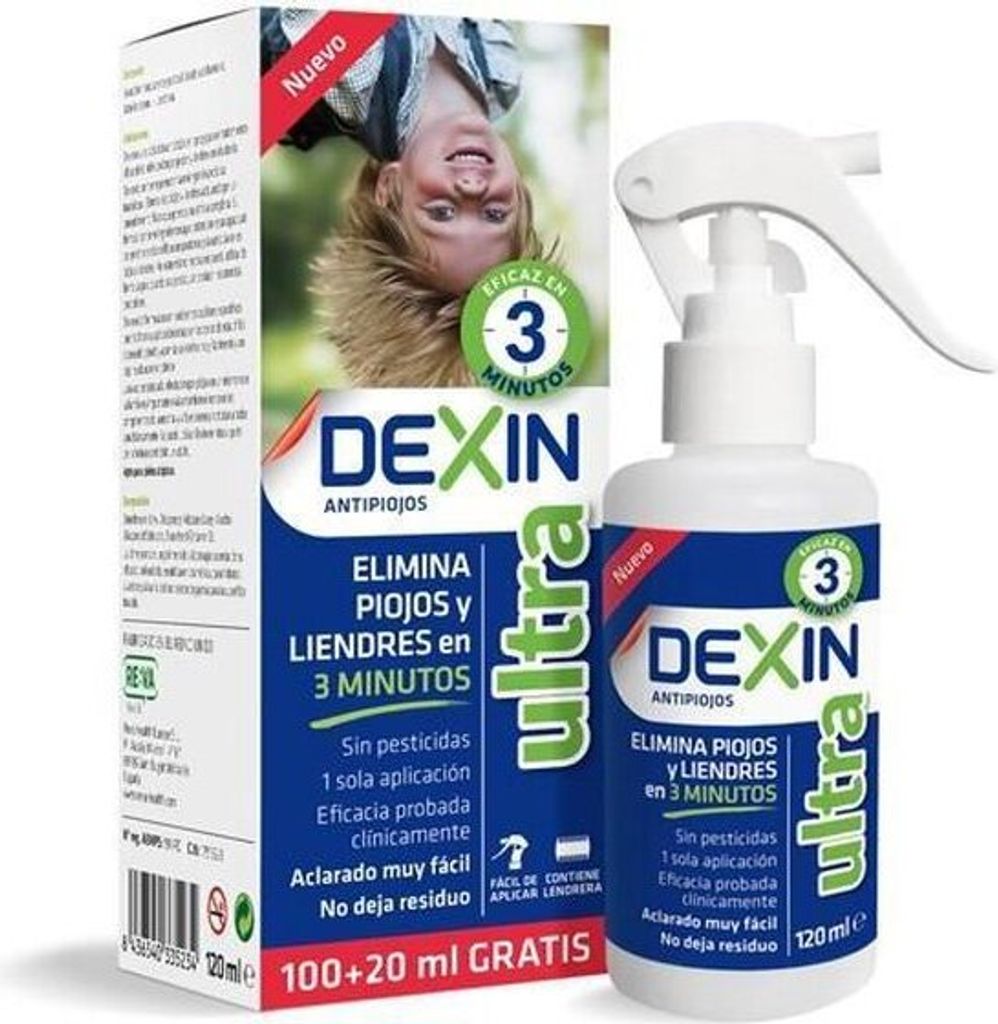 Dexin Anti-Läuse und Nissen 120 ml Geschenk-Haargummi mit Produktbild 