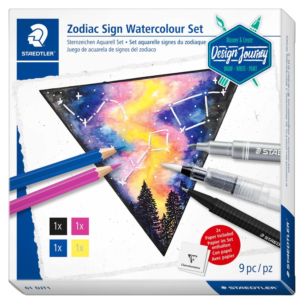 Staedtler 61 DJT1, Wasserfarbstift, Fineliner, Markierer, Produktbild 