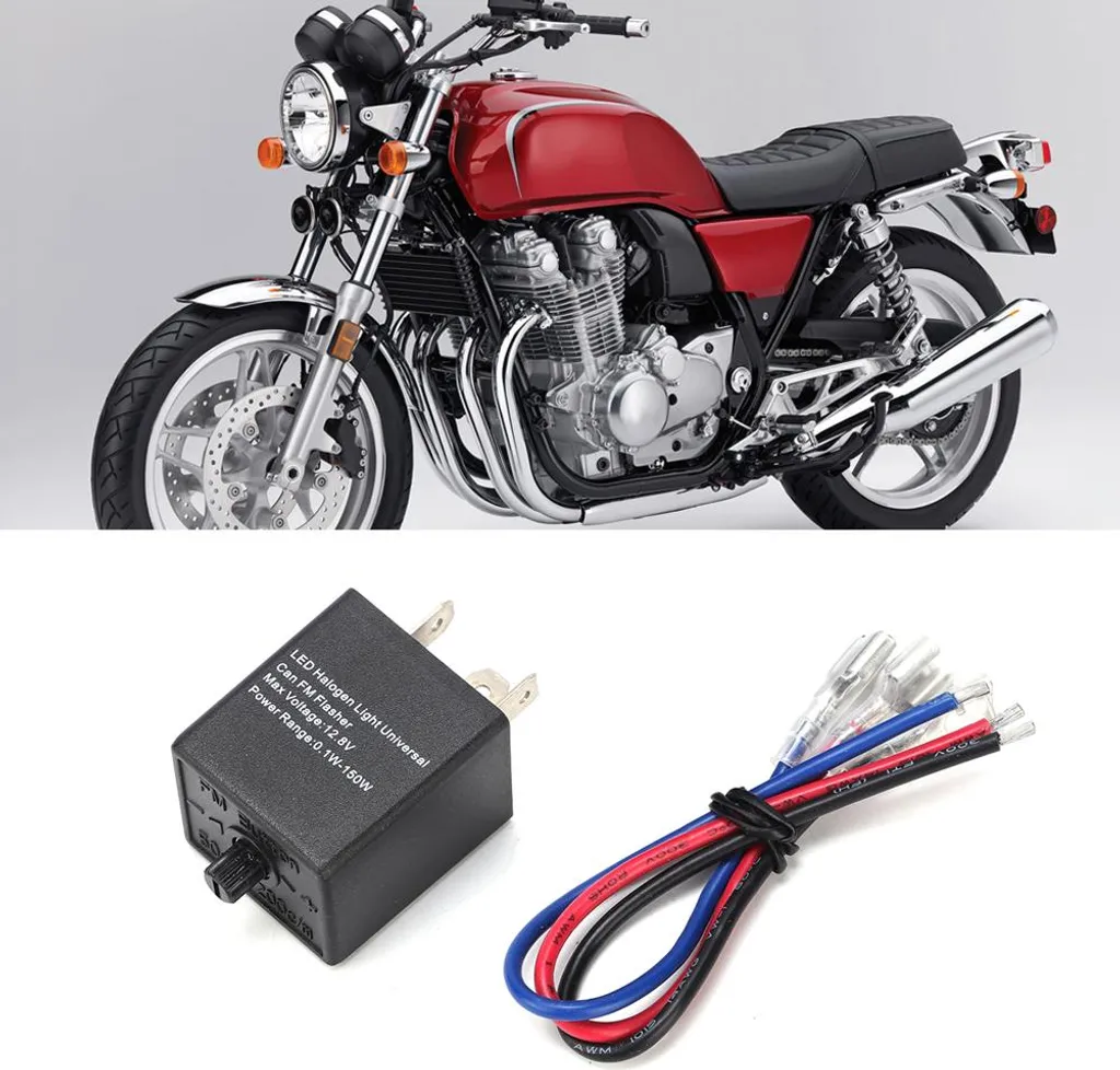 Relè Indicatore Direzione LED Moto 12V Regolabile - Sicurezza in Strada