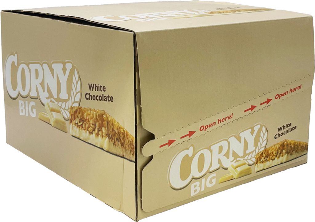 CORNY 3010668 CORNY BIG White Chocolate Müsliriegel 24 Immagine del prodotto 