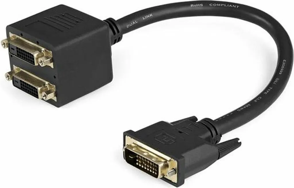 Câble DVI-D Startech DVISPL1DD 30cm - Splitter Y Vidéo Haute Fidélité