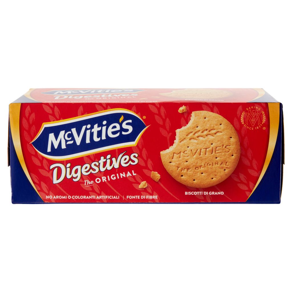 A box of McVitie's Digestives biscuits.