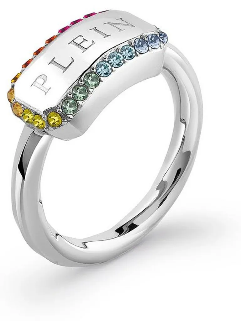 Bague Femme Philipp Plein TAG PJQEA01R1 Taille 50 Bijou Luxe Acier