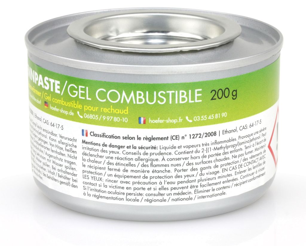 6x 200g FLAMBIOL® Firegel Brennpaste zum Warmhalten von