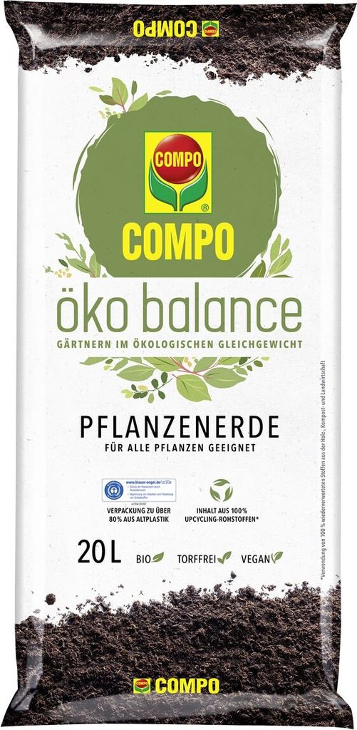 COMPO  öko balance Pflanzerde torffrei - 20 Liter Produktbild 