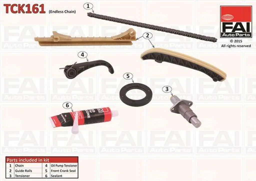 Kit de distribution FAI TCK161 pour OE A0009931176S1 Mercedes & Smart