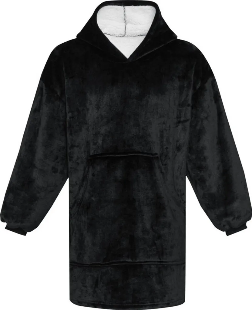 Coperta con Cappuccio Denali PF4551 Nera - Ideale Camper e Outdoor