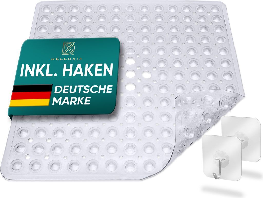 Delluxia Duschmatte rutschfest speziell für Erwachsene Produktbild 