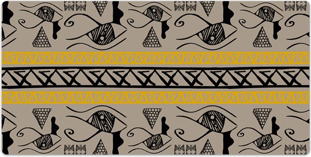 Schreibtischunterlage - 100x50 cm - Mauspad - Tischunterlage - Ägyptische Hieroglyphen