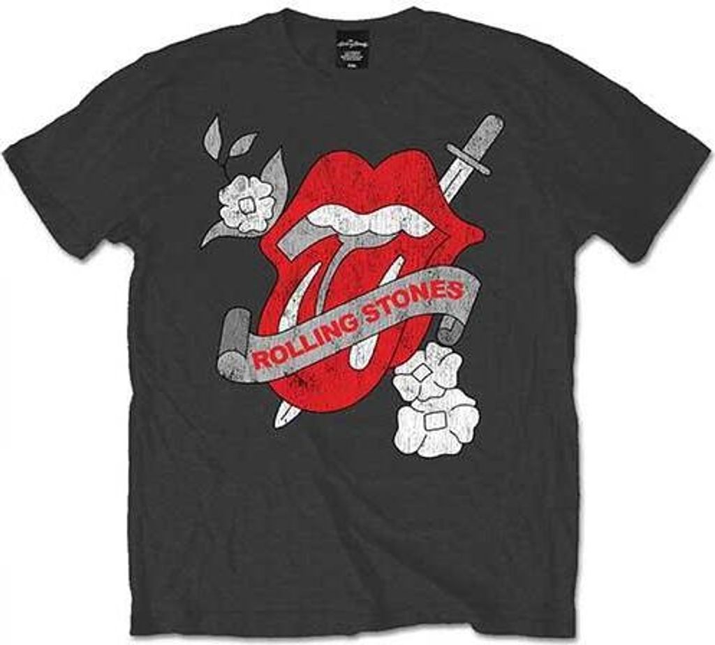 The Rolling Stones - T-Shirt für Herren/Damen Uni RO2078 (XL) (Anthrazit)