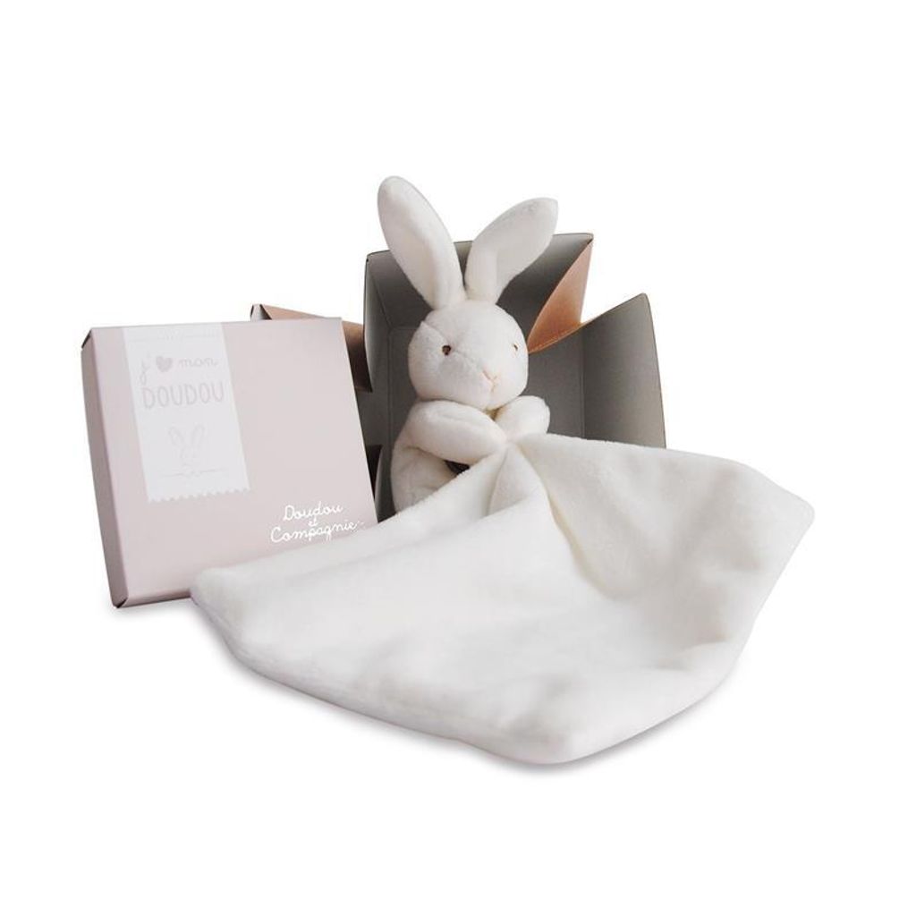 DOUDOU ET COMPAGNIE Kaninchen Taschentuch - In der Dose Blume - 303