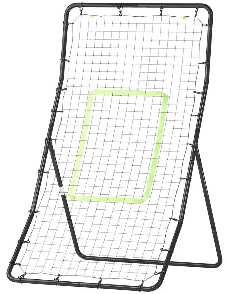 HOMCOM Kickback Rebounder Tor Rückprallwand Netz Stahl Produktbild 