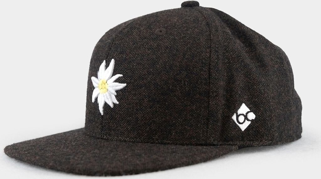 Bavarian Caps "Edelweiß Flanell" Snapback, braun, Gr. Einheitsgröße