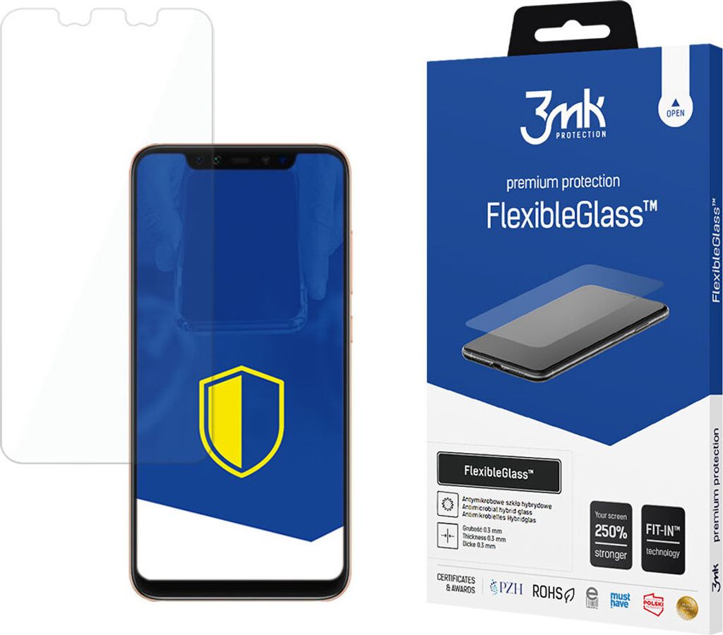 3mk Display Hybridglas FlexibleGlass für Xiaomi Mi 8 Pro 0,3mm 7H