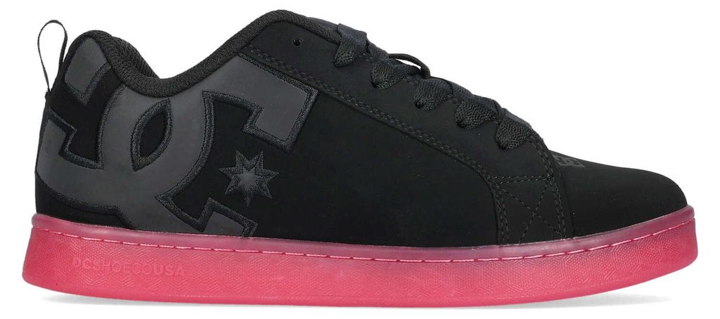 Dc Shoes Court Graffik in Schwarz-Pink für Damen – Größe 5,5 UK – 38,5 EU – 7,5 US / Schwarz-Pink